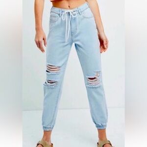 PacSun‎ Light Blue Ripped Boyfriend Jeans Size 25